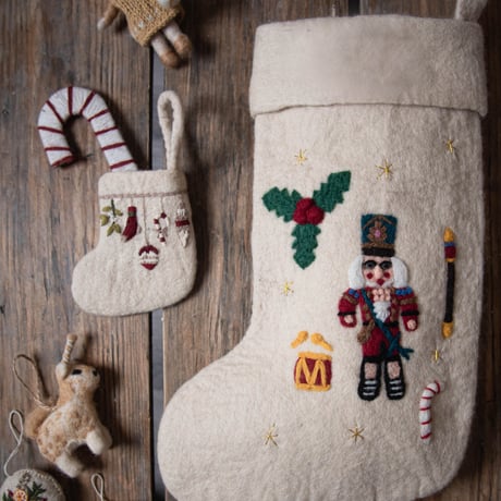 予約【Shirley Bredal】Nutcracker Stocking / Cream