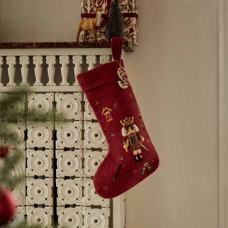 予約【Shirley Bredal】Nutcracker Stocking / Red