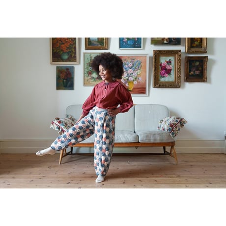 【Little Cotton Clothes】Quilted Trousers Patchwork Floral