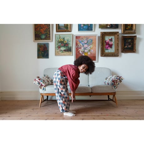 【Little Cotton Clothes】Quilted Trousers Patchwork Floral