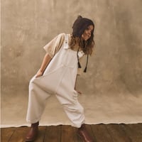 予約【The Simple Folk】The Oversized Denim Dungaree Kids// Undyed