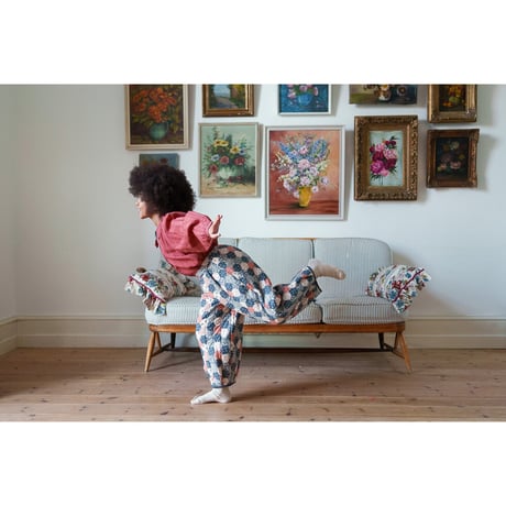 【Little Cotton Clothes】Quilted Trousers Patchwork Floral
