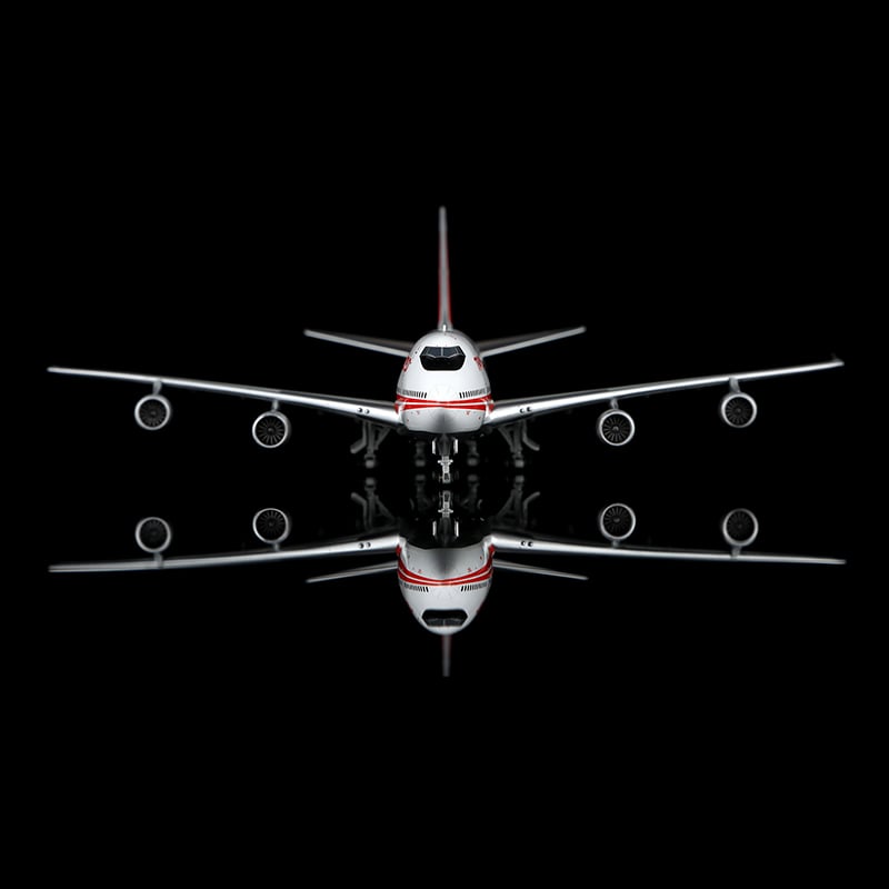 トランスワールド　TRANSWORLD お取り寄せ商品】1/400 747-100 トランスワールド航空 N93107 |