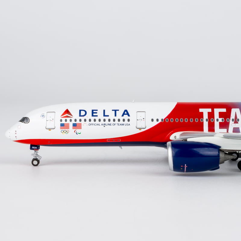 【レア】デルタ航空 A350-900 特別塗装機 1/400 飛行機模型 NG Models 1/400 A350-900 デルタ航空「TEAM USA特別塗装