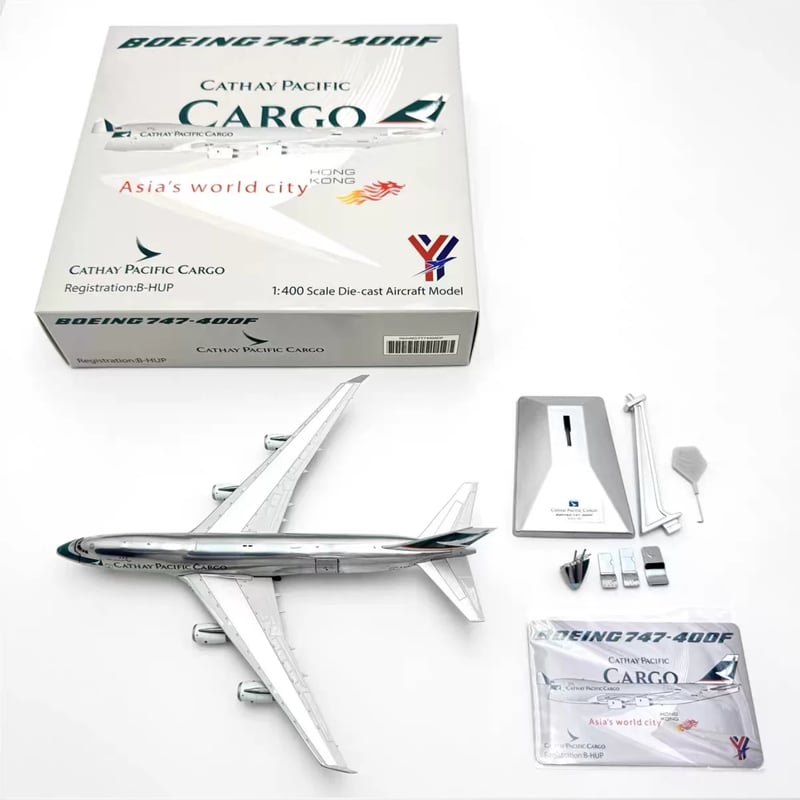 YY Wings 1:400 キャセイパシフィック航空 B-HOY YY Wings 1/400 747-400 キャセイパシフィック航空 B-HUP 貨物ドア開