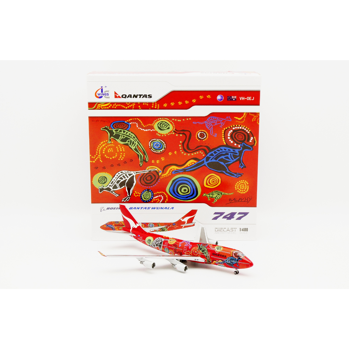 予約商品】1/400 747-400 カンタス航空「Wunala Dreaming特別塗