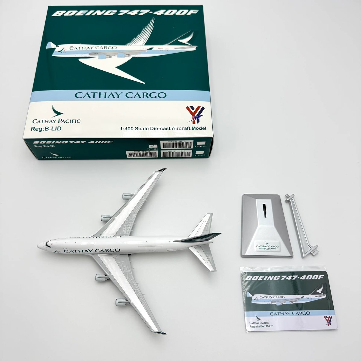 YY Wings 1:400 キャセイパシフィック航空 B-HOY YY Wings 1/400 747-400F キャセイパシフィック航空 B-LID｜YY74