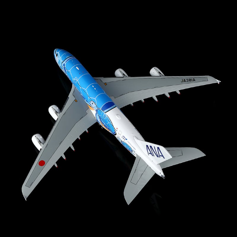 新型 ✈ANA フライングホヌ ブルー／Airbus A380 1/230 NH20162 1：200