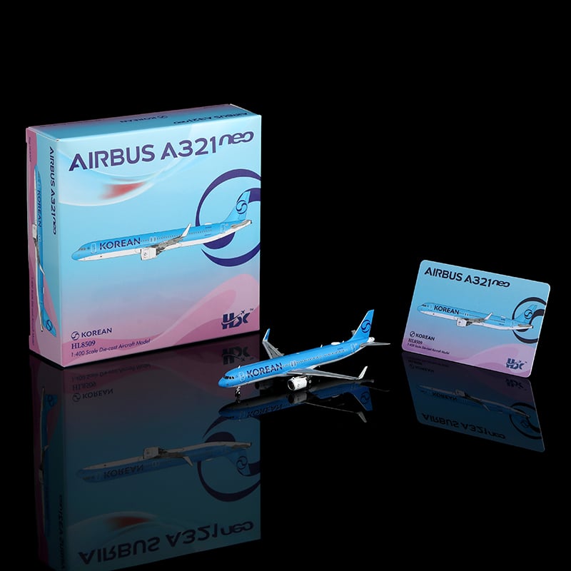 お取り寄せ商品】1/400 A321 大韓航空 HL8509 | ひこーきちゃん模型専門店