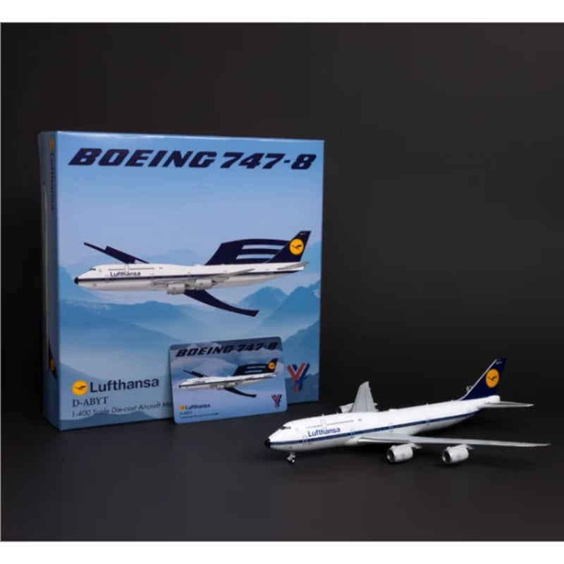YY Wings 1/400 747-8 ルフトハンザドイツ航空「レトロ塗装」 D-ABYT｜