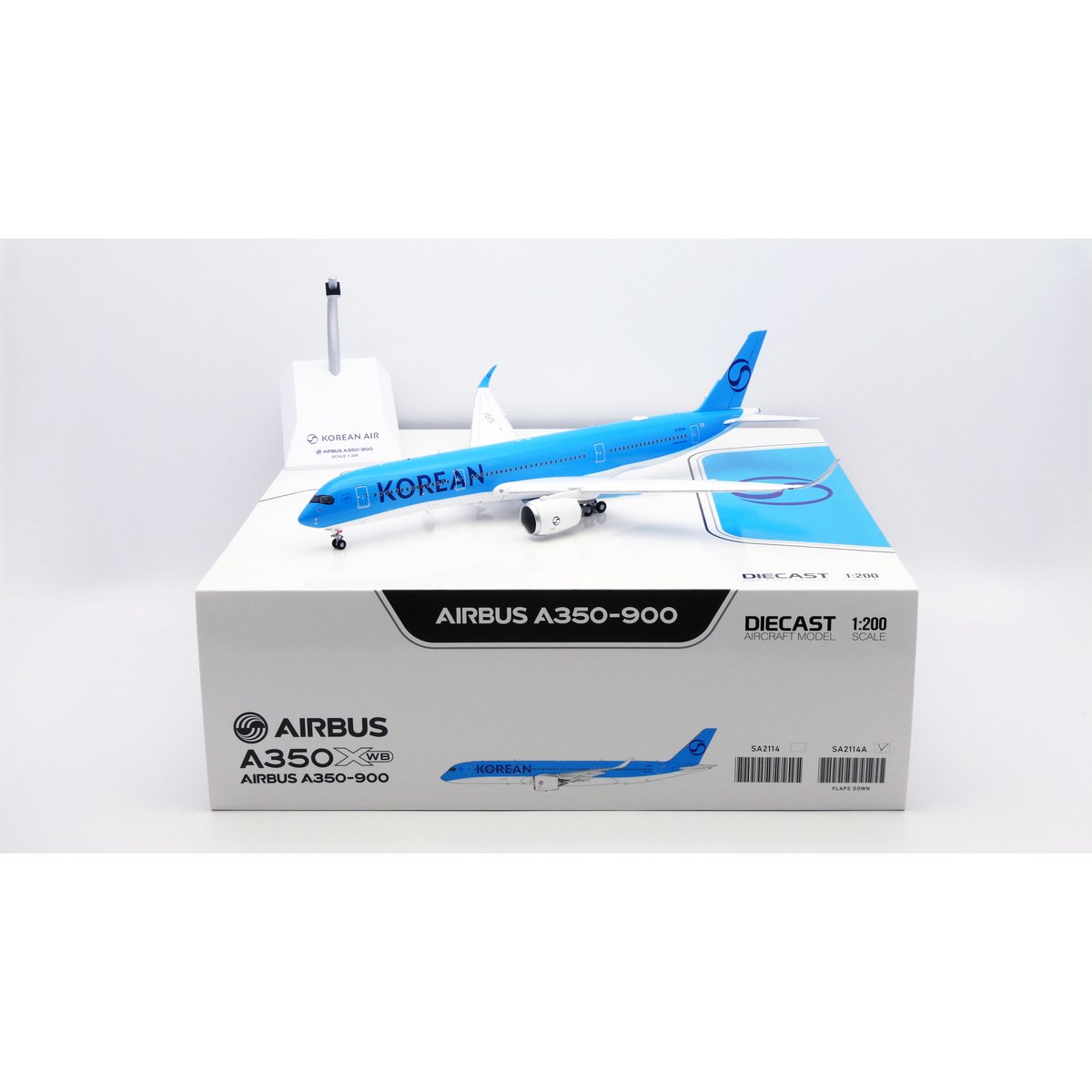 航空機デザイン メダルセット JC wings 1/200 A350-900XWB 大韓航空「新塗装」 HL8746｜S