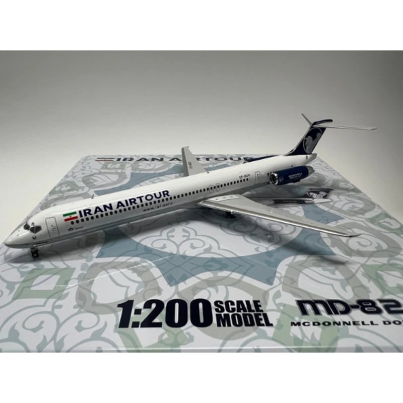 mt第29弾ドット　おへた品15点 Jet-X Models 1/200 MD-82 イラン・エアツアー EP-MDC｜JX024-2-007