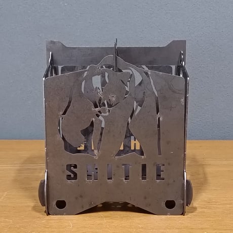 【アウトレット】 SHITIE ステンレスミニ焚き火台 クマ