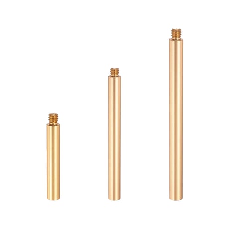 メタル延長ロッド ランタンポール 1/4インチネジ対応 アルミ合金 【50mm / 100mm / 150mm / 135mm】