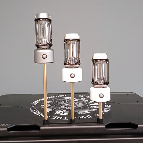 メタル延長ロッド ランタンポール 1/4インチネジ対応 アルミ合金 【50mm / 100mm / 150mm / 135mm】