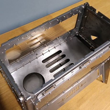 SHITIE ミニストーブ 3面ガラス