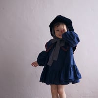 [Uhr] Dot Mini Dress 2026 / Navy, Slate Blue