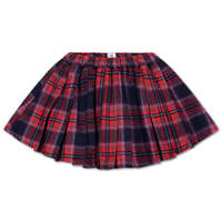 Repose AMS plisse skirt / firecracker horizon check