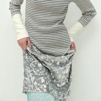 [Uhr] Shine Skirt / Gray