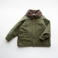 MOUN TEN. boa collar blouson / olive drab