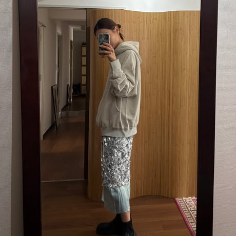 MOUN TEN. 【adult size】sweat wide hoodie (organic cotton)
