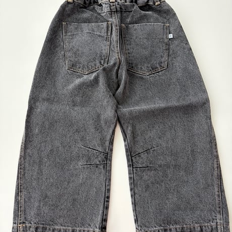 Repose AMS Wide leg denim pant / Slate grey