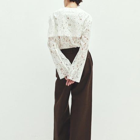 [Uhr] Lace Sailor Collar Blouse