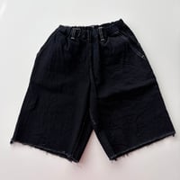 MOUN TEN. cutoff midi jeans (organic cotton) / black