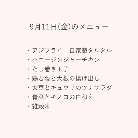 2【配達日9月11日(金)　配達希望時間11時～13時】【通常価格】いぐさでり 素材を活かしたきちんとお弁当