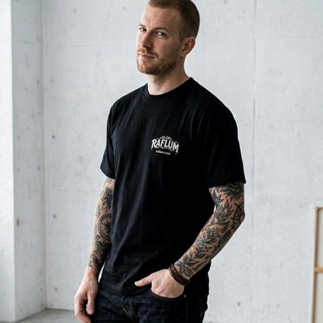 RAFLUM Tee on NEWTRAL Blank 【RUDE SUN】 BK