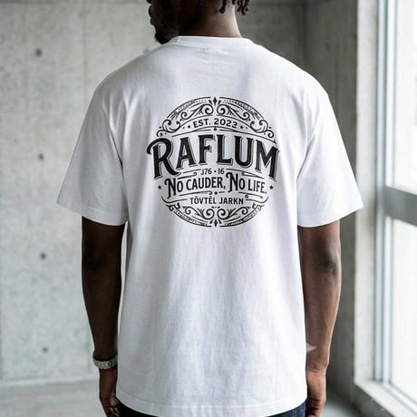 RAFLUM Tee on NEWTRAL Blank 【RUDE SUN】 WHT