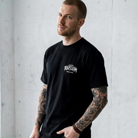 RAFLUM Tee on NEWTRAL Blank 【RUDE SUN】 BK