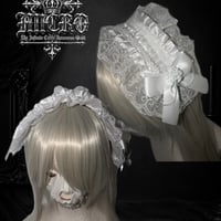 WHITE ROSExxHEAVEN GOTH HEADDRESS