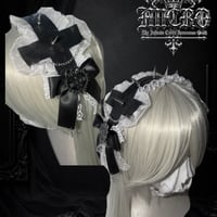 WHITEBLACK +OVERCROSS+ HEADDRESS