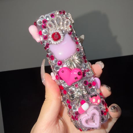 【単体購入速達】1点物ーDeco♡Mert more 旧型イルマワン・イルマアイワン デコケース