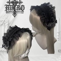 BLACK ROSExxHEAVEN GOTH HEADDRESS
