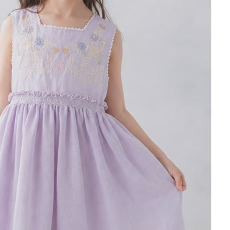 Trefle dress -pale iris- 即納品