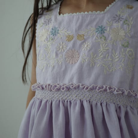 Trefle dress -pale iris- 即納品