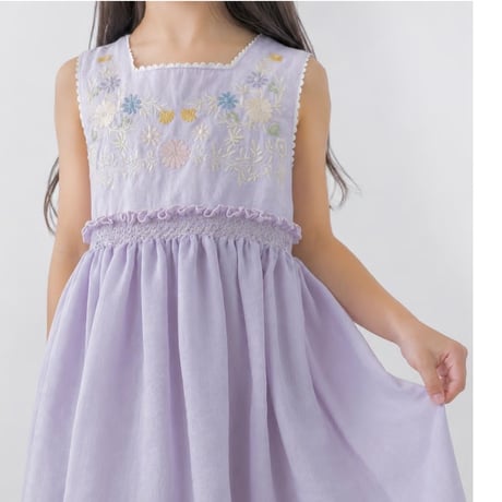 Trefle dress -pale iris- 即納品