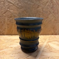 淡海陶芸研究所　泥象嵌筒鉢