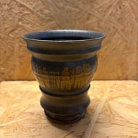 淡海陶芸研究所　泥象嵌筒鉢