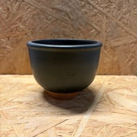 伝市鉢　コウロ型　3号　艶消し黒