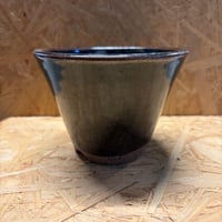 伝市鉢　カタクリ鉢　4号　丹波黒