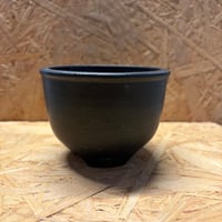 伝市鉢　コウロ型　3号　艶消し黒