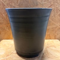 伝市鉢　シャジン型　5号　艶消し黒