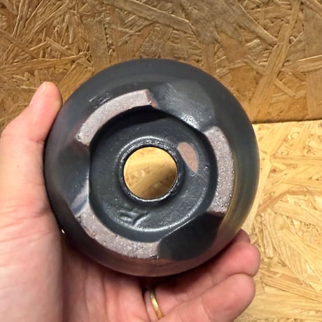 伝市鉢　コウロ型　3.5号　艶消し黒