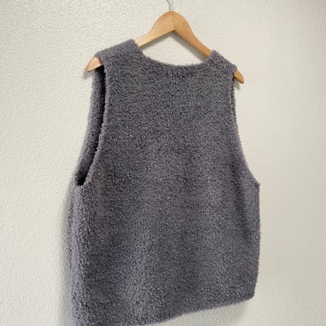 mizuiro ind ヘアリーVネックベスト