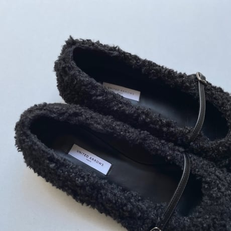 2025AW / UNITED ARROWS フェイクファー フラットパンプス
