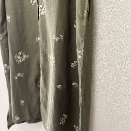 【3色展開】select 花刺刺繍入りジャカードワンピース