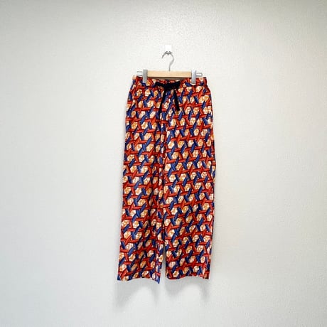 LE GLAZIK ドローストリングパンツ 【オレンジ size36】